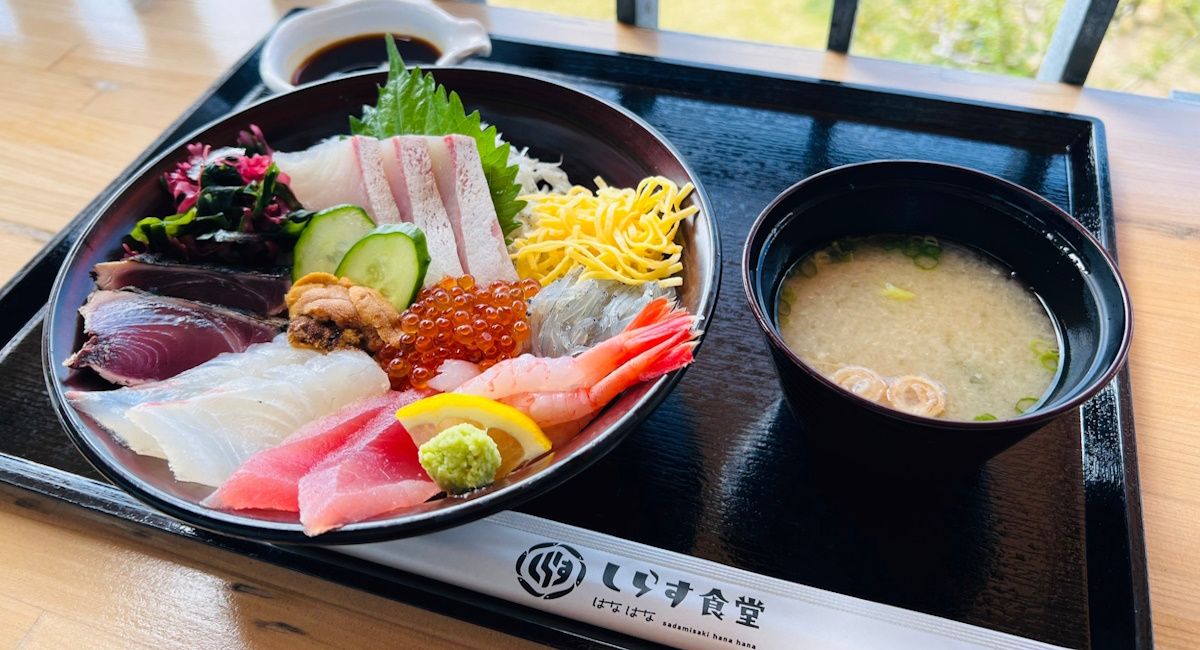 佐田岬はなはなのしらす食堂で海を眺めながら豪華な海鮮丼を堪能！